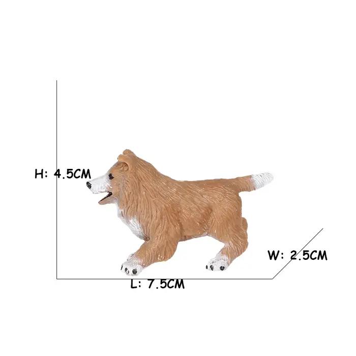 Magnifiques figurines de chiens en PVC pour la décoration intérieure et les cadeaux éducatifs pour enfants occasions spéciales anniversaires Noël