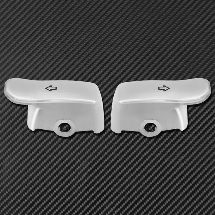 Capuchon d'extension de clignotant de moto en plastique noir et argent pour Harley Sportster Dyna et Softail occasions spéciales