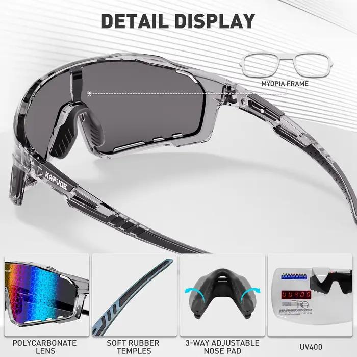 KAPVOE lunettes de soleil de cyclisme en plein air vtt Sports de route lunettes de soleil de vélo lu