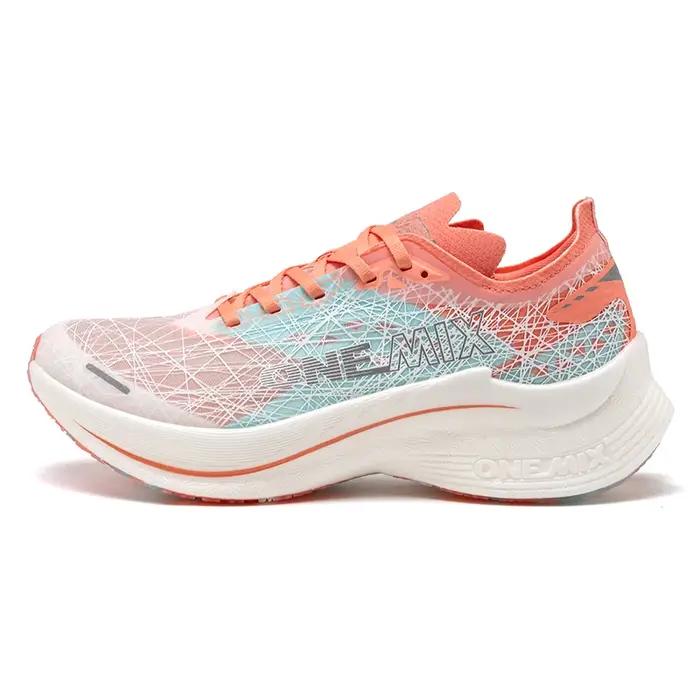 ONEMIX plaque de Fiber de carbone chaussures de course Traction Absorption des chocs baskets professionnel Marathon PB