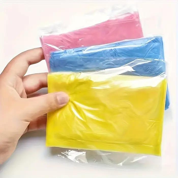 5/10 pièces de ponchos de pluie d'urgence portables pour la randonnée