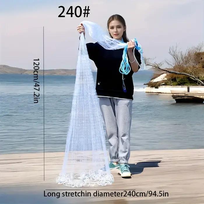 Filet de pêche en nylon robuste pour eau douce et salée haute qualité pour appâts et sorties familiales