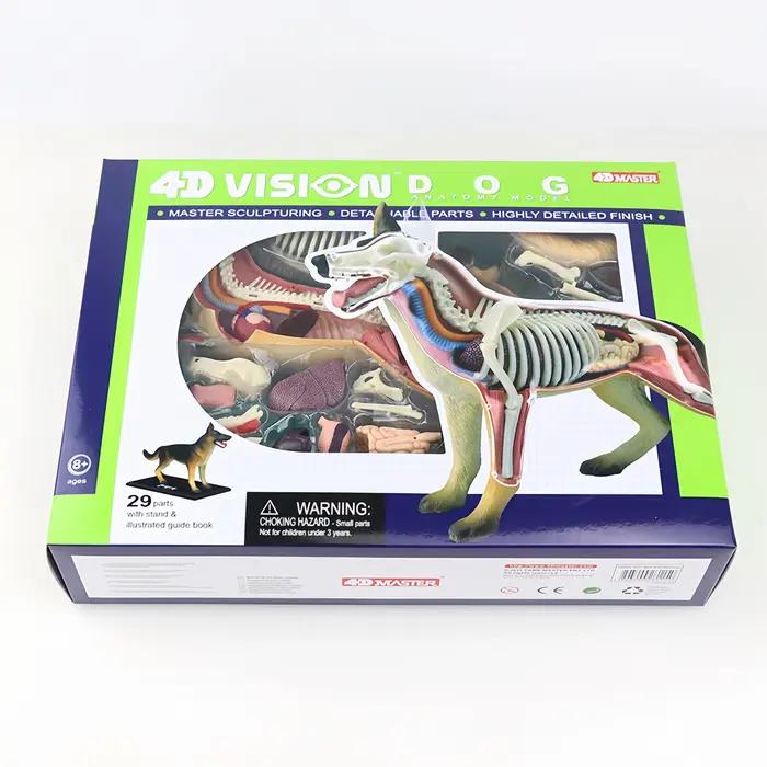 4D MASTER Puzzle assemblage jouet Simulation biologie animale loup chien orgue