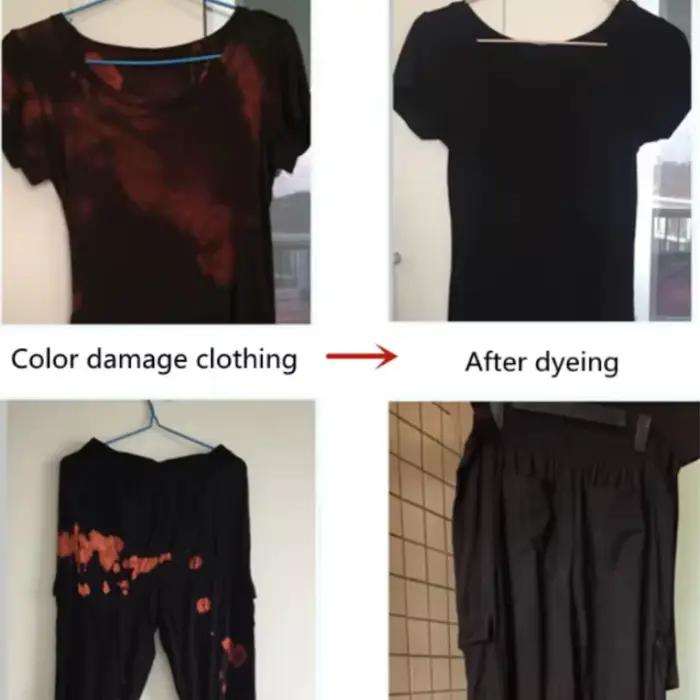 Pigment de teinture textile noir pour vêtements et tissus naturels rénovation et création artisanale pour homme et femme occasions spéciales