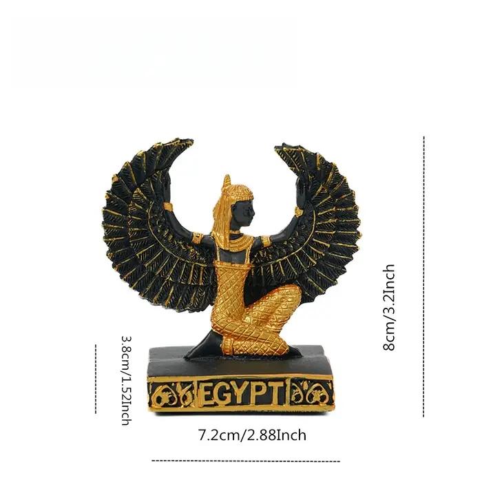 Statue de la déesse Isis, sculpture de figures mythologiques de l'Egypte ancienne, décoration rétro