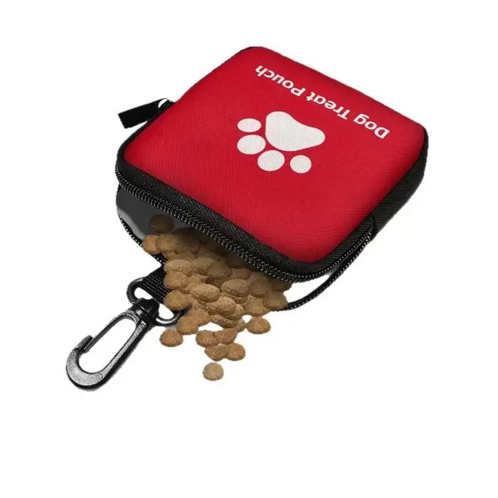 Sac à friandises en forme de patte de chien imperméable résistant à l'usure avec fermeture à glissière pour chiens occassions spéciales