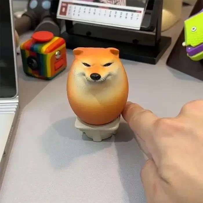 Décorations créatives en forme d'oeuf Shiba Inu pour la maison et le bureau