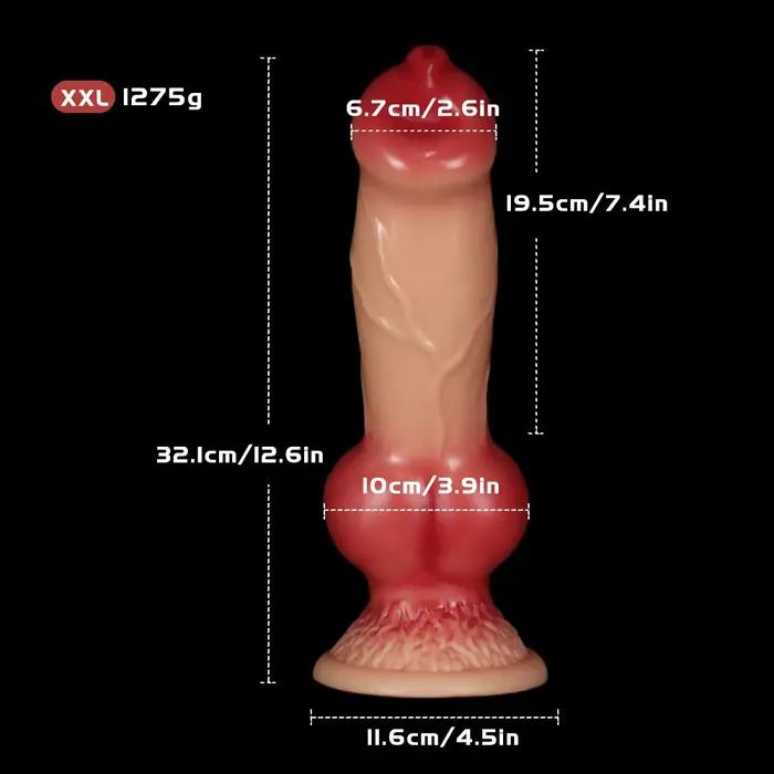 Énorme Godemichet Réaliste en Forme de Loup Grand Chien, Plug Anal, Masseur de Point G et de Prostate, Jouets Sexuels pour Adultes pour Couples et Femmes, Sexshop