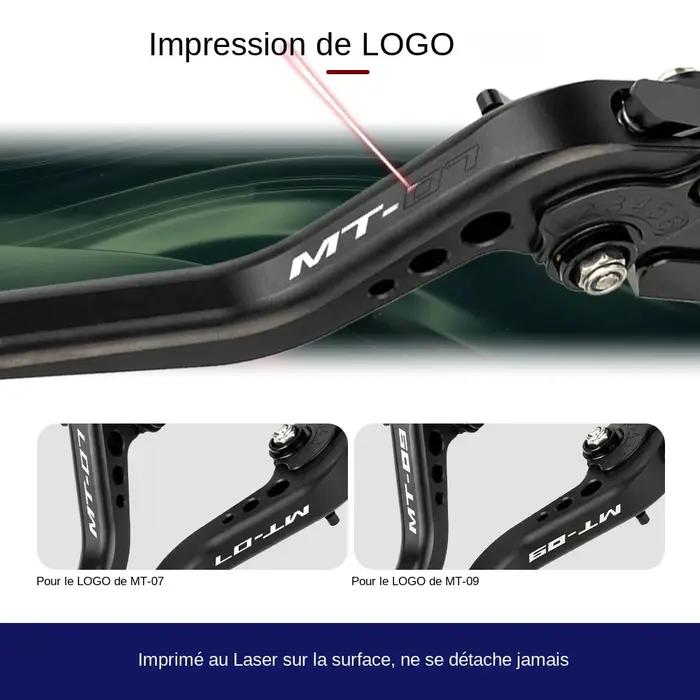 2024 levier d'embrayage de frein court pour YAMAHA MT07 MT09 2013-2020 MT-07/Tracer