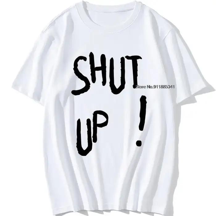 Kpop Kim Tae Hyung t-shirt SHUT UP lettre imprimé t-shirt Hip Hop Streetwear k-pop Harajuku Karea mo