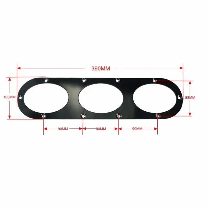 Panneau de diffuseur de DIVERSION d'air de pare-chocs arrière en aluminium, 2 pièces