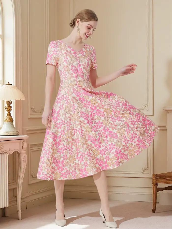 Robe Jacquard élégante et décontractée pour femmes, nouvelle collection printemps été, robe de soiré