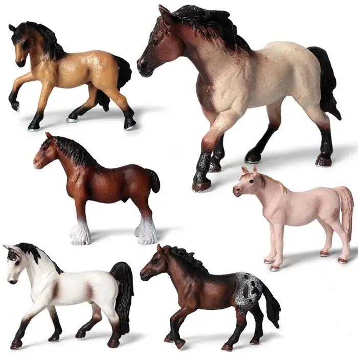 Cheval Miniature Cowboy goujon ferme Stable cavalier figurines d'action modèle Animal Appaloosa Harvard Hannover