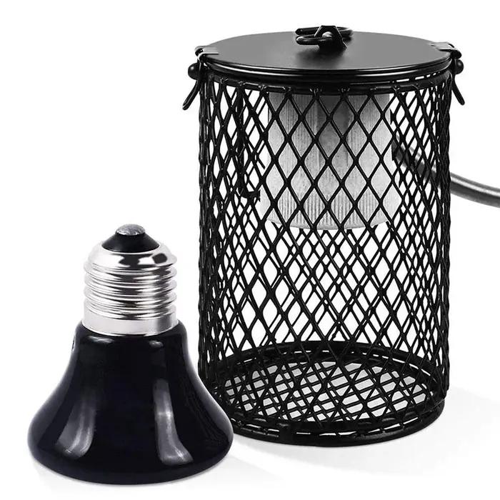 Lampe chauffante E27 pour animaux de compagnie, pour tortue, serpent, lézard, émetteur infrarouge en