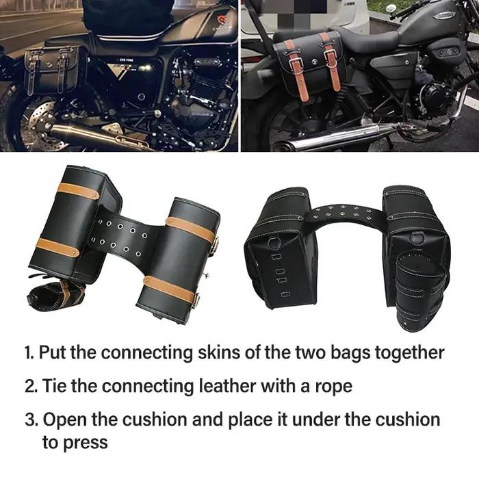 Sacs arrière de queue de bagage pour Sportster 883 1200 Honda Yamaha Suzuki, sacoches latérales de m