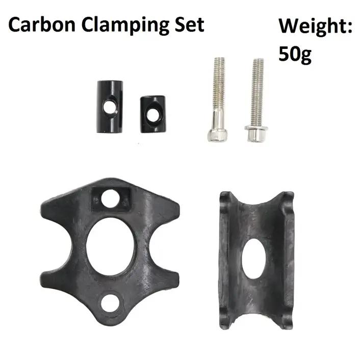 Couvercle de Base de tête de serrage de tige de selle en Fiber de carbone, accessoires pour tiges de