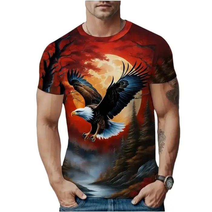 Fierce Eagle T-Shirt homme Animal 3D imprimé