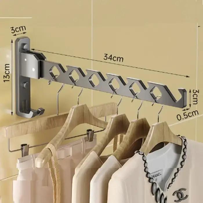 Cintre Mural pour vaccage de Vêtements, Angle Réglable Pliable, T1