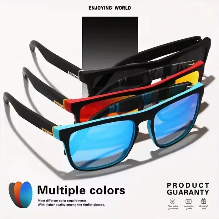 Lunettes de soleil polarisées vintage carrées luxe conduite pêche UV400 chasse homme femme