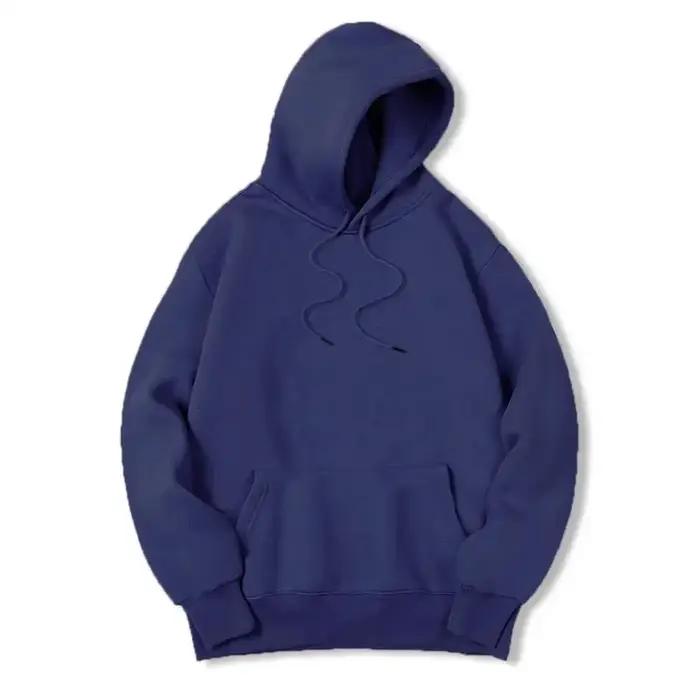 Masculino Cor Sólida Com Capuz Suéteres Masculino Camisola De Lã Quente Moda Roupas De Rua Solta Res