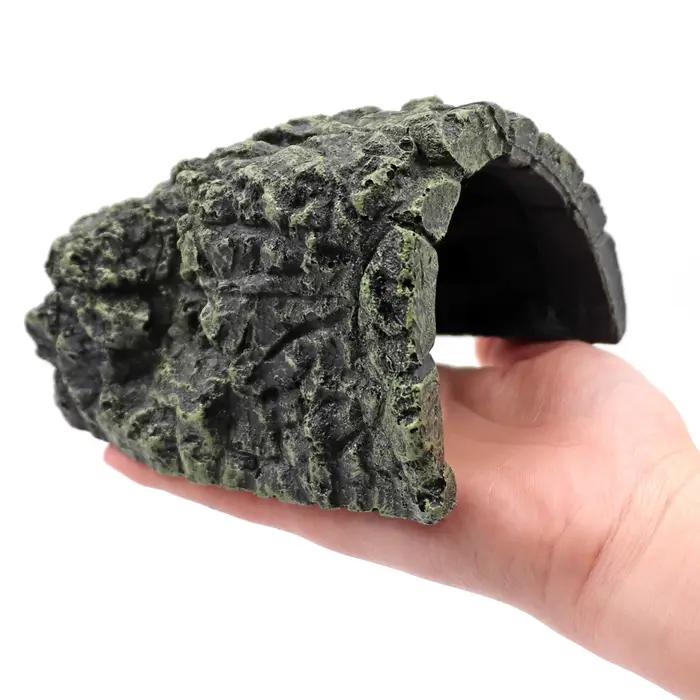 Grotte cachée de poisson, Aquarium Non toxique, haute Simulation, tortue rampante, Reptile, se préla
