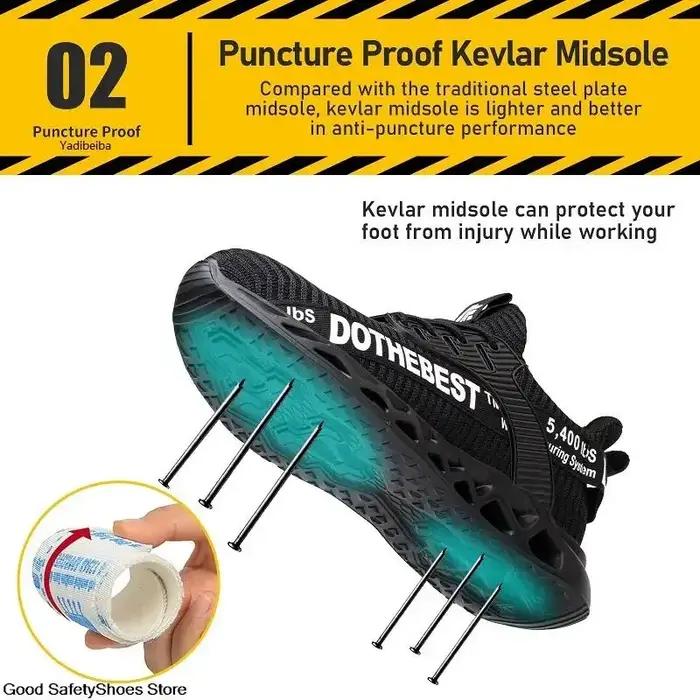Chaussures de sécurité hommes pour baskets de travail femmes