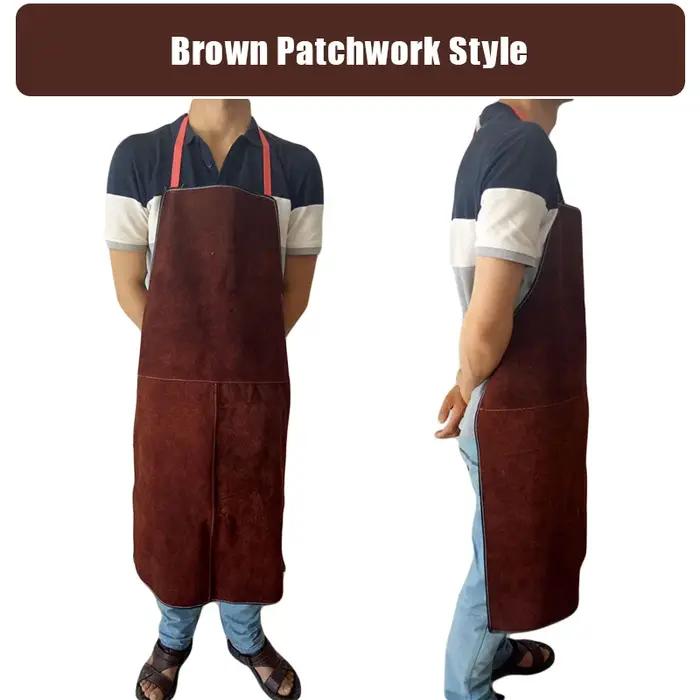 Tablier de soudage professionnel en cuir de vachette
