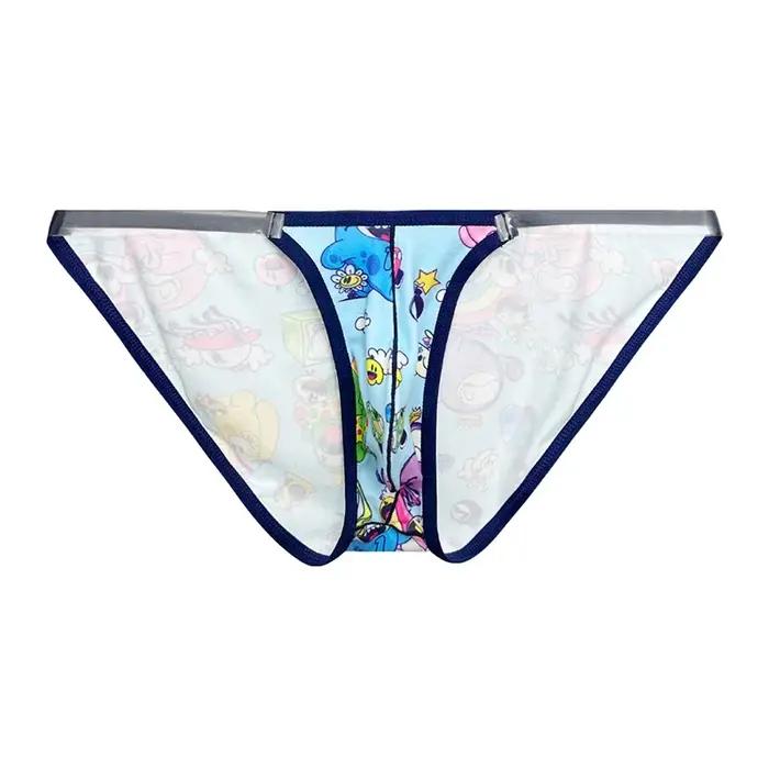 Sous-vêtements pour hommes, caleçons imprimés de dessins animés amusants, caleçons pour hommes à tai