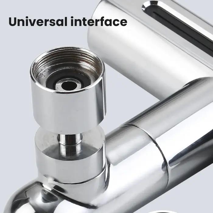 Robinet cuisine universel 3 modes cascade pivotant extension anti-éclaboussures multifonction évier moderne