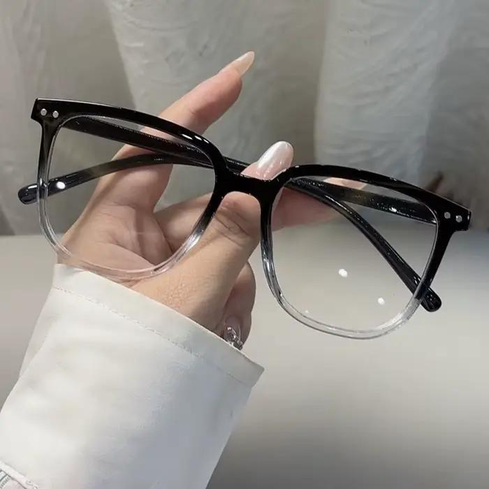 Lunettes anti-lumière bleue rétro pour femme - Cadre plat fini randonnée camping - 1/2/3 pièces