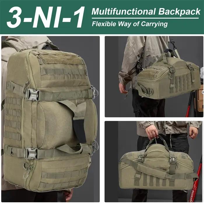 Sac à Dos Tactique 80L Molle Randonnée Camping Grande Capacité pour Alpinisme et Voyage