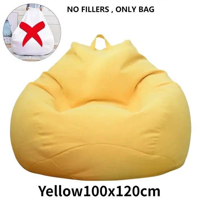Grand pouf chaise housse de canapé confortable extérieur paresseux siège sac