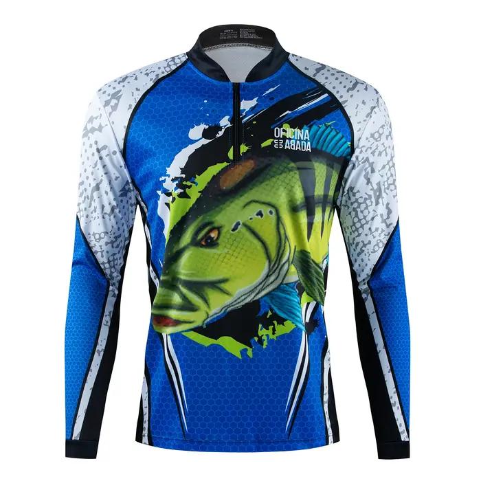 Sweatshirt de course en plein air pour la pêche tissu en maille à séchage rapide vêtement de protection solaire pour moto pour homme femmes occasions spéciales