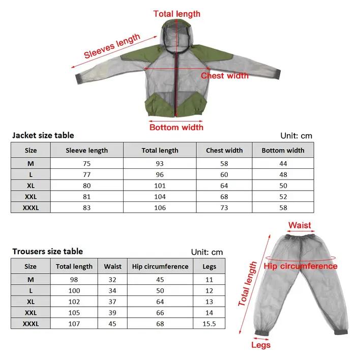 Veste anti-moustique d'extérieur imbibée d'insectes