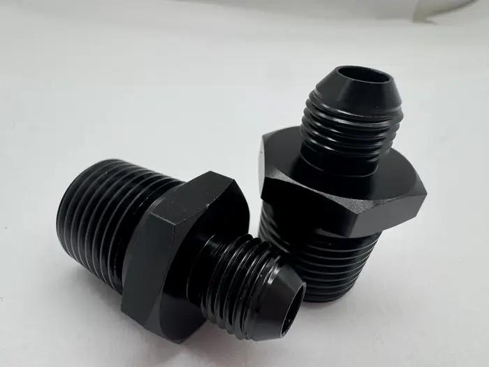 Adaptateur d'union en aluminium avec filetage mâle NPT 6AN AN-6 à 1/2 pouces, connecteur de refroidi
