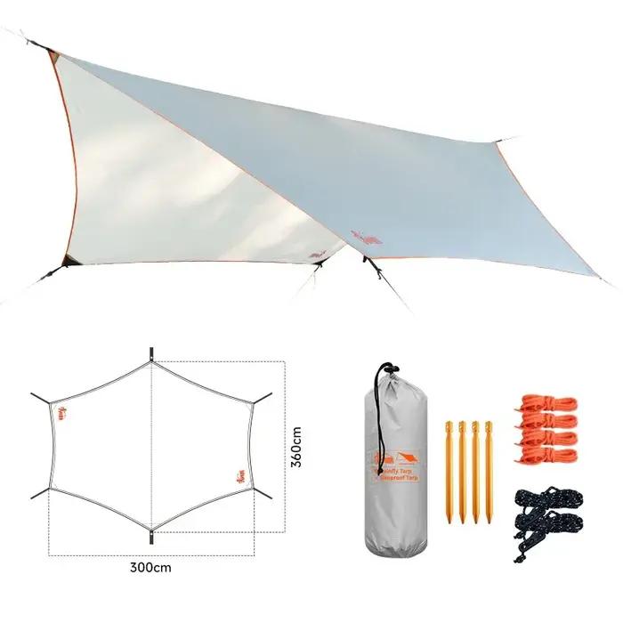 Tente de camping en plein air