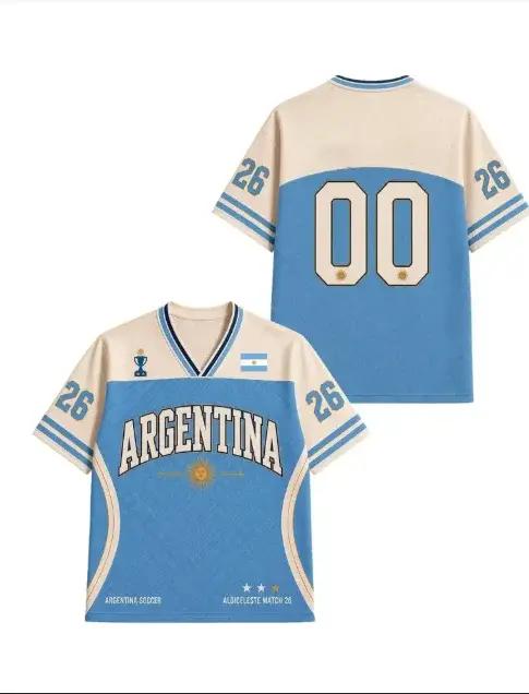T-shirt de supporteur de l'équipe nationale d'Argentine