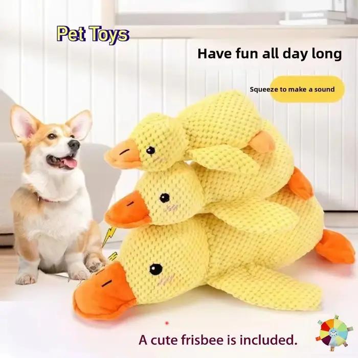Jouet pour chien en peluche en forme de canard