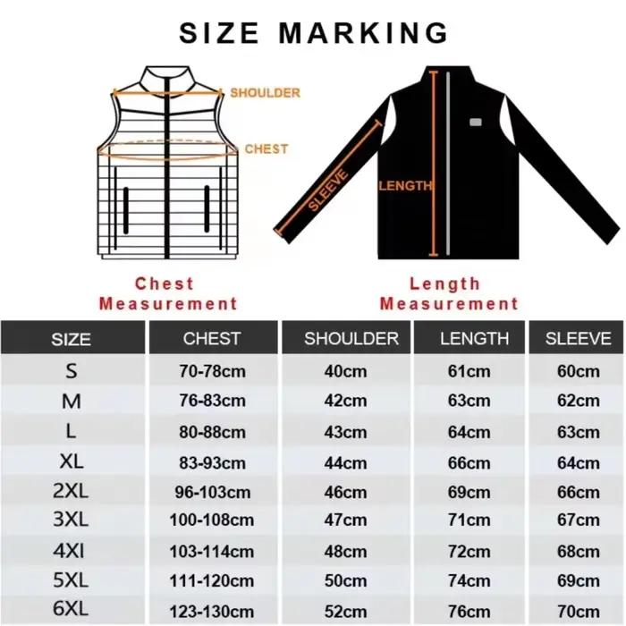 Veste chauffante hommes femmes USB vêtements auto-chauffants coton lavé manteaux chauds hiver thermique ski Camping