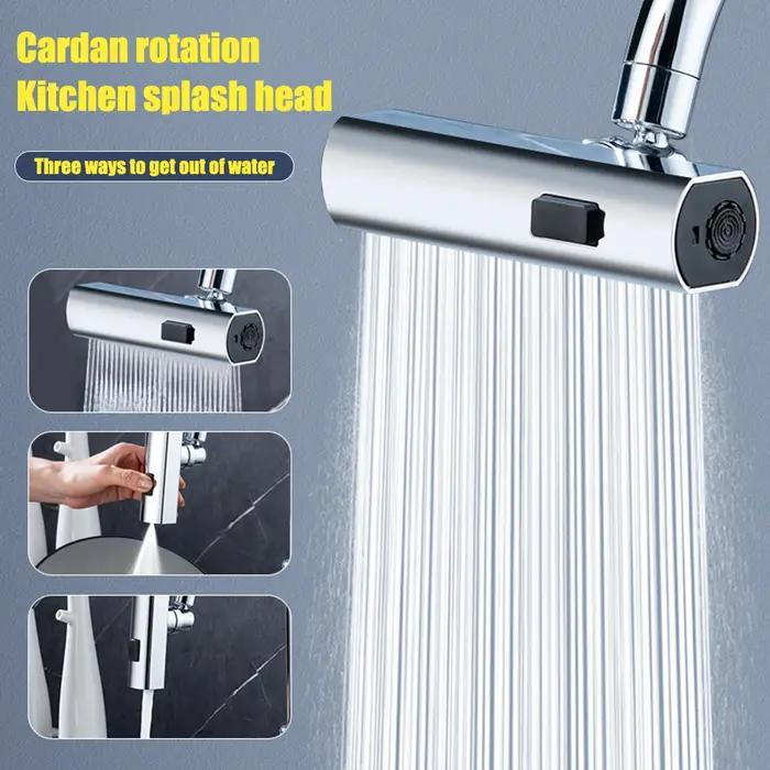Robinet cuisine 3/4 chute d'eau universel bec pivotant pulvérisateur évier salle de bain mitigeur pluie