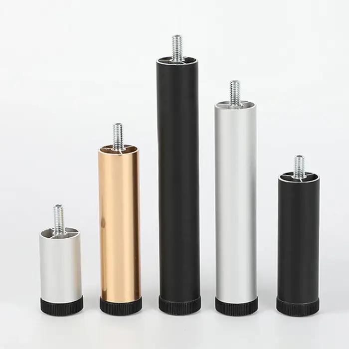 Support de meuble réglable, coussin de pied, support de tube rond, machine à laver surélevée, réfrig