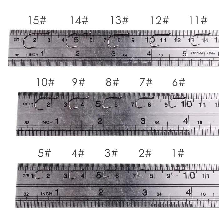 100 pièces/boîte japon Izu hameçon en acier à haute teneur en carbone barbelé dans la mouche crochet