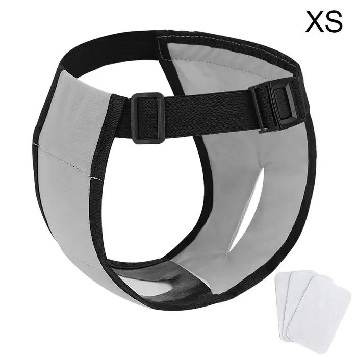 Culottes pour chien femelle avec 3 coussinets en coton, faciles à porter, respirantes, lavables et a