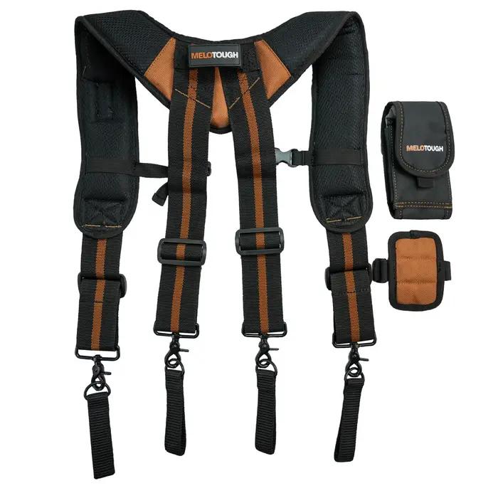 MELOTOUGH Bretelles magnétiques pour ceinture à outils avec grand support pour téléphone mobile