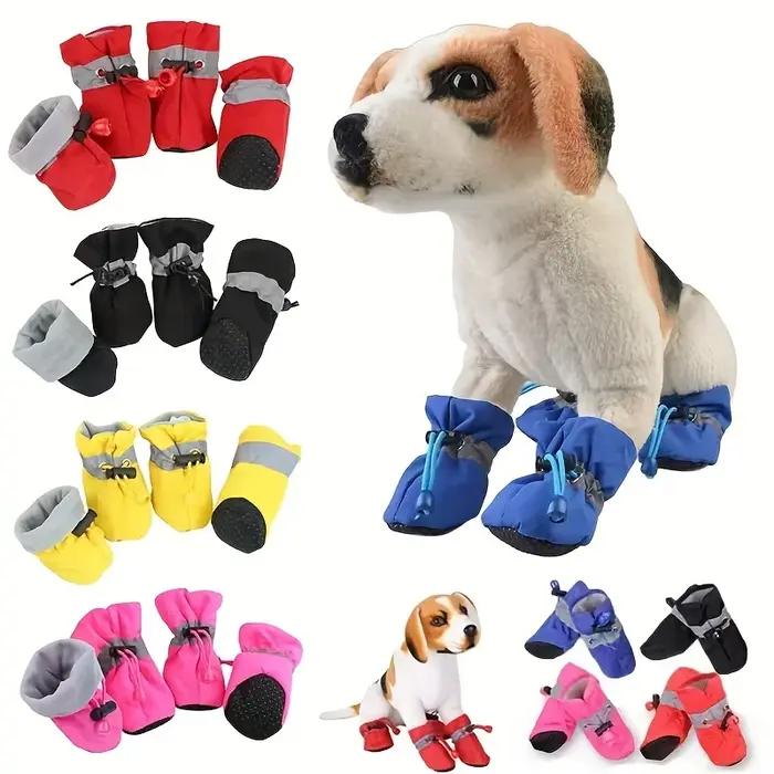 Bottes imperméables à semelle souple pour chien