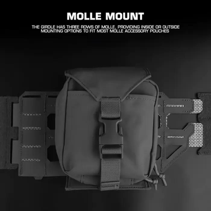 Kit de boucles Quick Release pour gilet tactique chasse - Cummerbund plate carrier MOLLE