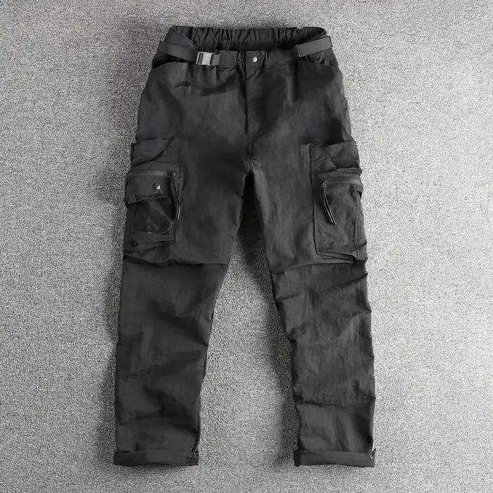 Pantalon d'assaut de parachutiste japonais, ample et droit, avec poche fonctionnelle, décontracté, a