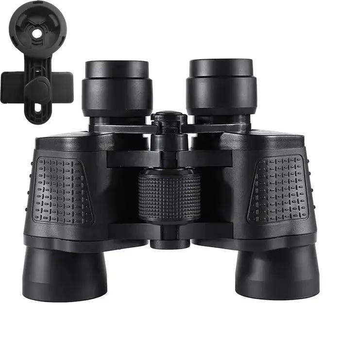 Jumelles professionnelles portables 80X80 haute magnification - équipement léger chasse camping randonnée
