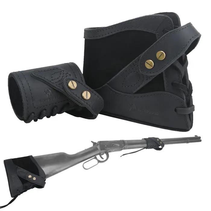 WAYNE'S DOG 1 ensemble cuir sans perceuse fusil pistolet harnais crosse recul Pad protecteur crosse