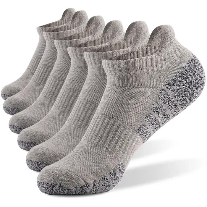 Lot 3 paires chaussettes sport semelle éponge - Antidérapantes respirantes running chasse